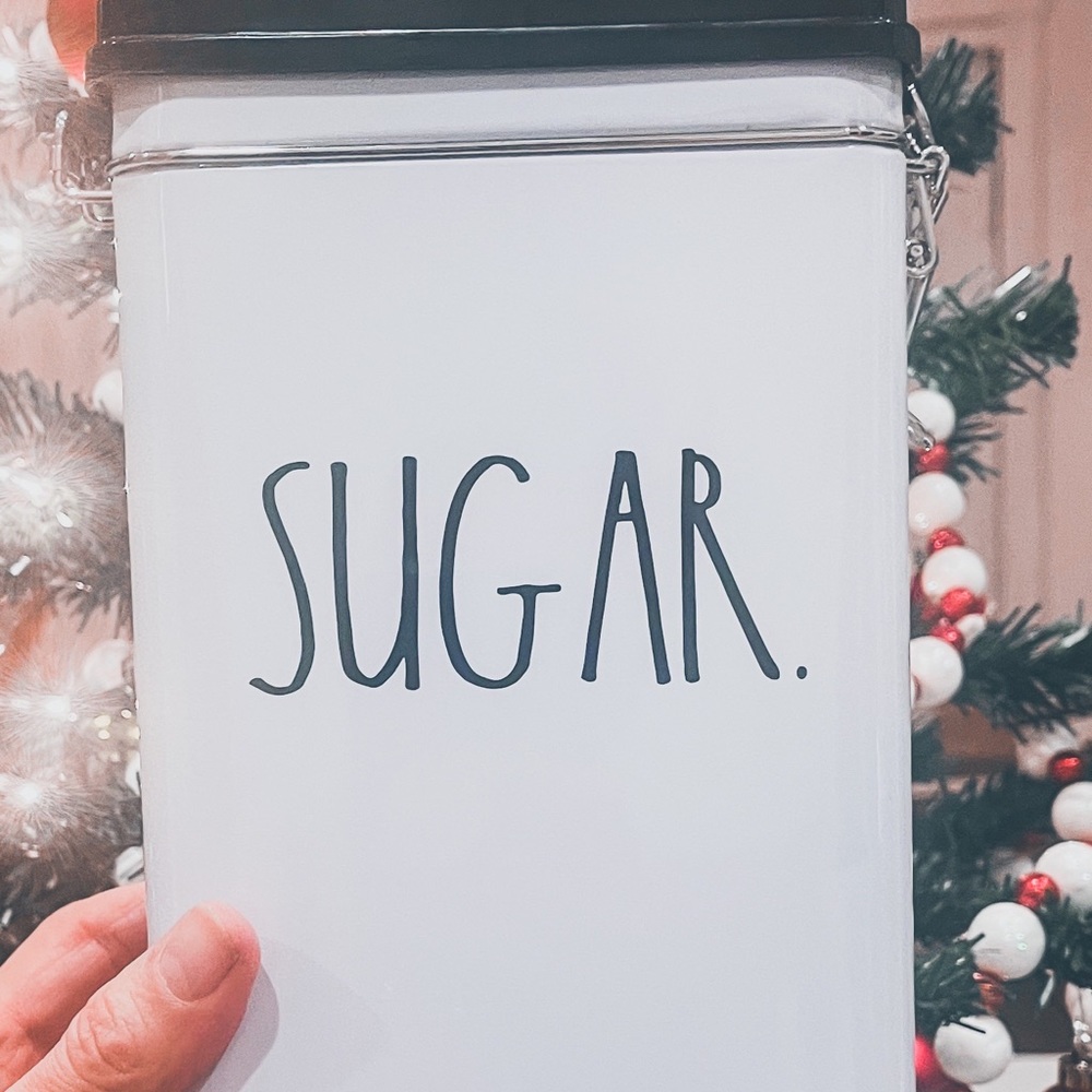 NEW| Kitchen Label Decor, Rae Dunn, Metal Tin “Sugar”